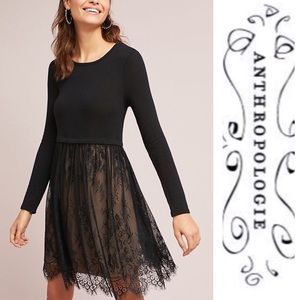 Anthropologie layered lace dress